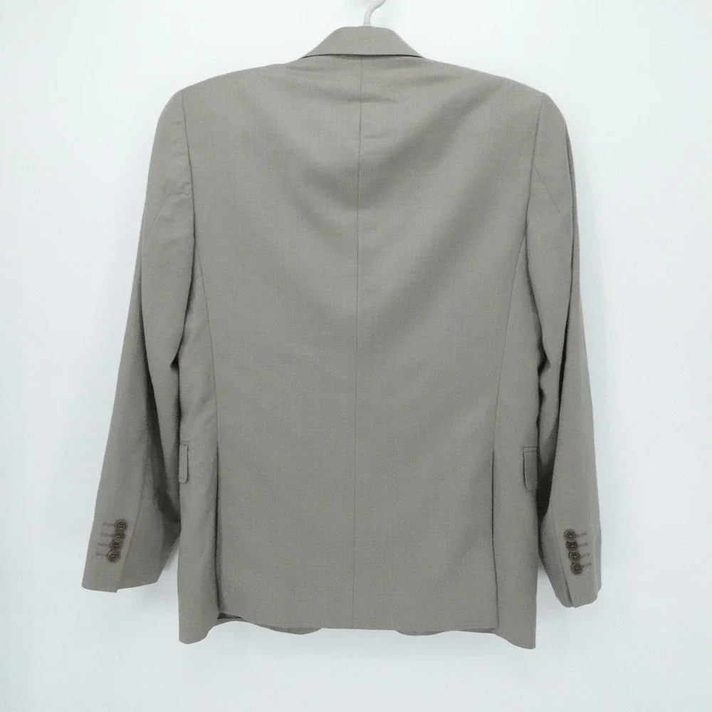 Ermenegildo Zegna Blazer Mens 40R Tan Wool Silk Sport Coat Formal Business Italy